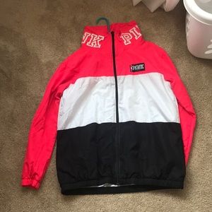 Pink brand windbreaker